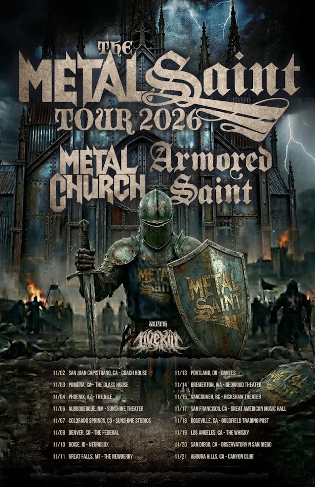 Metal Saint Tour 2026 Flyer